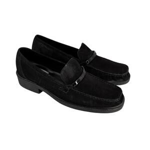 Vintage 90s DKNY Suede Loafer Classic Preppy Old Money Quiet Luxury Size 8 Women